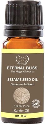 

Eternal Bliss "Sesame Seed Cold Pressed Carrier Base Oil (30ML) - Pure Natural & Undiluted For Skin Care & Hair Care Hair Oil||Sesame Seed oil||Pure Sesame Seed oil||Virgin Sesame Seed oil "(30 ml)