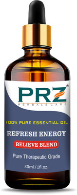 

PRZ REFRESH ENERGY BELIEVE BLEND ESSENTIAL Oil (30ml) Pure Therapeutic Grade for Yoga & Balancing Energy(30 ml)