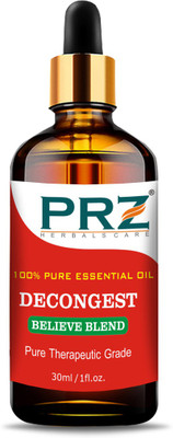 

PRZ DECONGEST BELIEVE BLEND ESSENTIAL Oil (30ml) Pure Therapeutic Grade For Mind & Body Sense of Relaxation(30 ml)