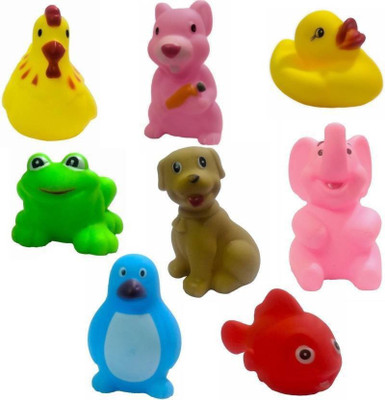 

Charming Treasures Chu Chu Bath Toys (Set of 8) Multicolor (ChuChu Toys) Bath Toy(Multicolor)