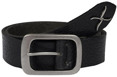 

Creative Crafts Men Casual Black Genuine Leather Belt