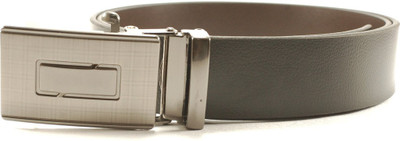 

derrydax Men Formal Brown Genuine Leather Reversible Belt