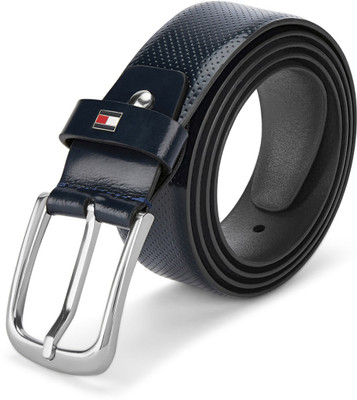 

Tommy Hilfiger Men Formal Blue Genuine Leather Belt, Navy