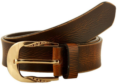 

Creative Crafts Men Casual Brown Genuine Leather Belt