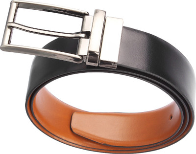

LIMERENCE Men Casual, Formal Multicolor Genuine Leather Reversible Belt, Black