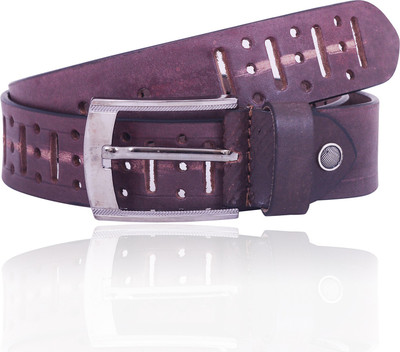 

Jay Ambay Traders Women Casual Purple Genuine Leather Reversible Belt, Maroon