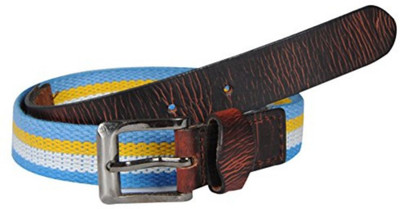 

Creative Crafts Men & Women Casual Blue Genuine Leather Belt