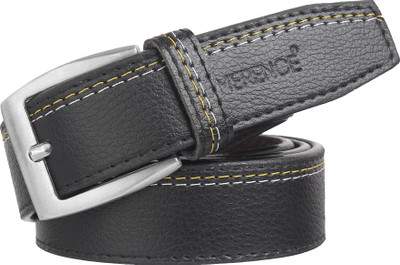 

LIMERENCE Men Casual Black Artificial Leather Belt