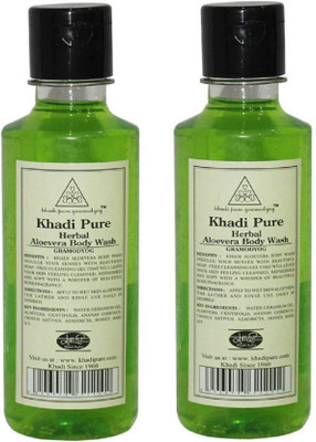 

Khadi Pure Herbal Aloevera Body Wash 210 ML (Pack Of 2)(420 ml, Pack of 2)