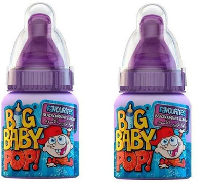

Big Baby Pop Hard Candy Black Current 32g Pack of 2 Black Current Powder Candy(Pack of 2)