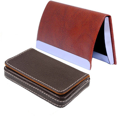 

iHomes ATM / Visiting / Credit Card Holder For Men & Women 10 Card Holder(Set of 2, Multicolor)