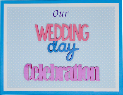 

SCRAPCARD WED01 Greeting Card(MULTIPLE, Pack of 1)