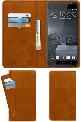 ACM Flip Cover for Htc One X9(Gold, Cases with Holder)