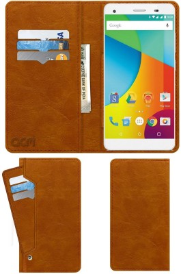 ACM Flip Cover for Lava Pixel V1(Gold, Cases with Holder, Pack of: 1)