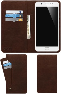 ACM Flip Cover for VIVO Y69(Brown, Cases with Holder, Pack of: 1)