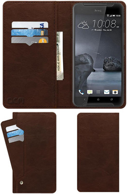ACM Flip Cover for Htc One X9(Brown, Cases with Holder)