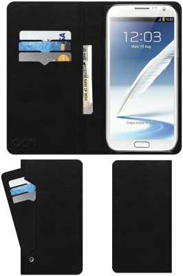 ACM Flip Cover for Samsung Galaxy Note 2(Black, Cases with Holder, Pack of: 1)