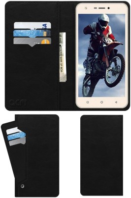 ACM Flip Cover for Intex Aqua Hd 5.5(Black, Cases with Holder, Pack of: 1)