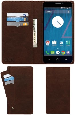 ACM Flip Cover for Micromax Yu Yureka A05510(Brown, Cases with Holder, Pack of: 1)