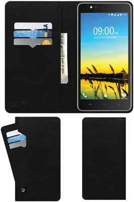 ACM Flip Cover for Lava A79(Black, Cases with Holder, Pack of: 1)