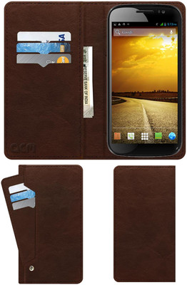ACM Flip Cover for Micromax Duet 2 Eg111 Cdma Gsm(Brown, Cases with Holder, Pack of: 1)