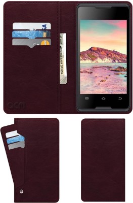 ACM Flip Cover for Ziox Zi 34 3g(Maroon, Cases with Holder, Pack of: 1)