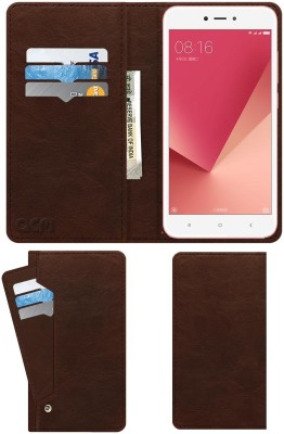 ACM Flip Cover for Mi Redmi Y1 Lite(Brown, Cases with Holder, Pack of: 1)