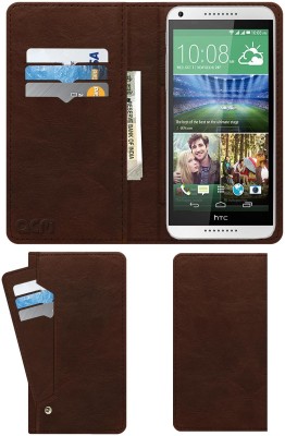 ACM Flip Cover for Htc Desire 816(Brown, Cases with Holder, Pack of: 1)