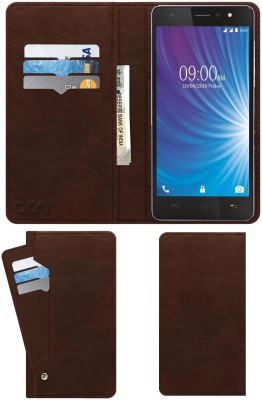 ACM Flip Cover for Lava X50 4g(Brown, Cases with Holder, Pack of: 1)