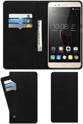 ACM Flip Cover for Lenovo Vibe K5 Note(Black, Cases with Holder, Pack of: 1)