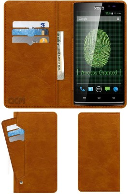 ACM Flip Cover for Xolo Q2100(Gold, Cases with Holder, Pack of: 1)
