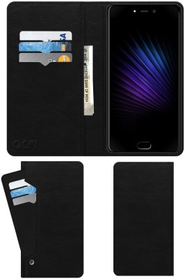 ACM Flip Cover for Leagoo T5 4g(Black, Cases with Holder, Pack of: 1)