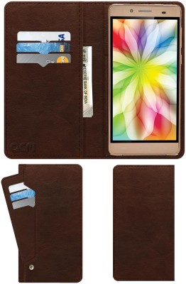 ACM Flip Cover for Iball Andi 5.5h Weber(Brown, Cases with Holder, Pack of: 1)