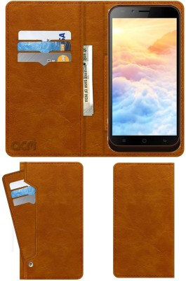 ACM Flip Cover for Karbonn Aura Note 2(Gold, Cases with Holder, Pack of: 1)