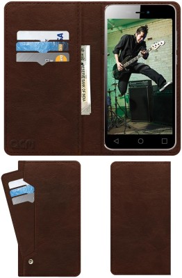 ACM Flip Cover for Micromax Canvas Spark 3 Q385(Brown, Cases with Holder, Pack of: 1)