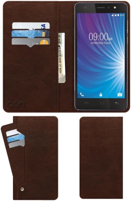 ACM Flip Cover for Lava X50(Brown, Cases with Holder, Pack of: 1)