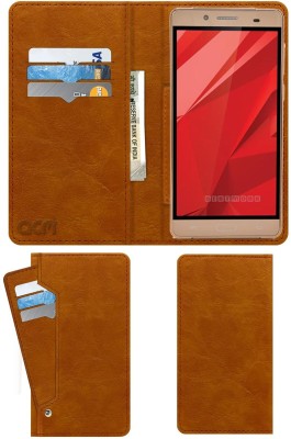 ACM Flip Cover for Iball Andi 5.5h Weber 4g(Gold, Cases with Holder, Pack of: 1)