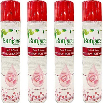 

Banjara's Soft & Young Premium Rose Water 120 ml (Pack Of 4)(480 ml)