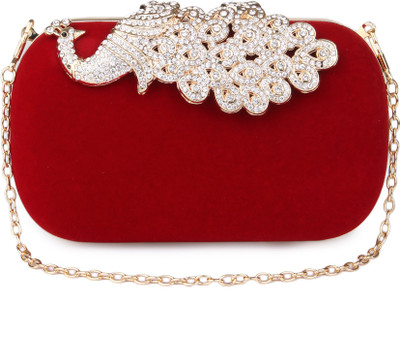 

Kleio Party Red Clutch