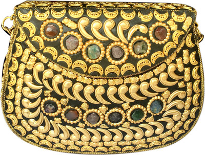 

Butterfly Party Gold Clutch