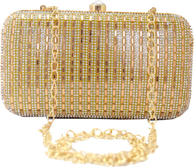 

Chouhan Stylish Party Gold Clutch