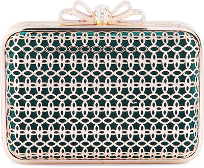 

Kleio Party Green Clutch