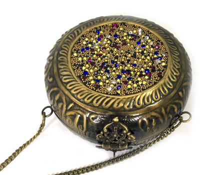 

Butterfly Party Gold Clutch