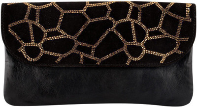 

trysco Party Black, Gold Clutch