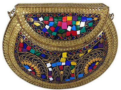 

Butterfly Party Gold Clutch