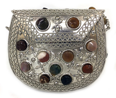 

Butterfly Party Silver Clutch