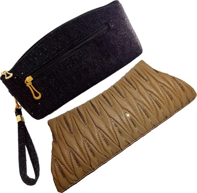 

landloper Casual, Party, Formal Black, Brown Clutch