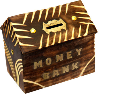 

All Bout Decor COIN BOX ABD_11 Coin Bank(Brown)