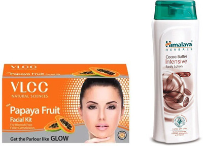 

Himalaya Coca Butter Intensive Body Lotion, Papaya Fruit Facial Kit(Set of 2)