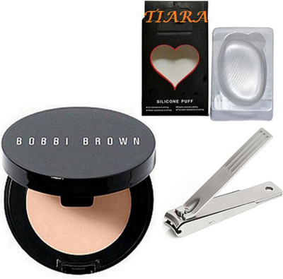 

tiara Silicon Puff , bobbi brown corrector concealer , nail Cuter(Set of 3)